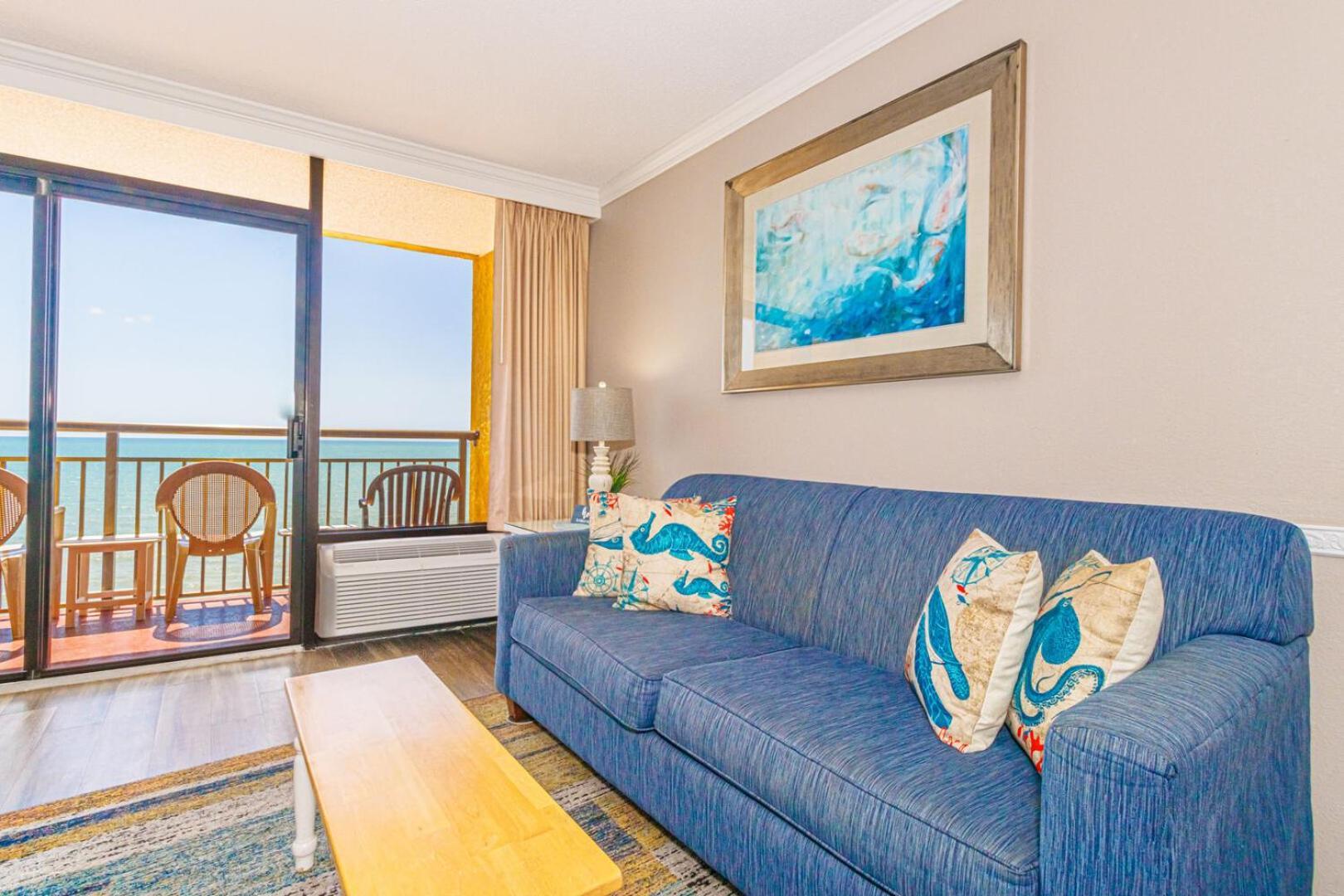 Oceanfront 1 Bedroom Suite With Beautiful Decor And Accents Caravelle Resort 1039 Sleeps 6 Guests Myrtle Beach Bagian luar foto